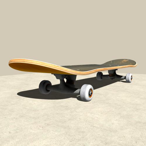 Fully rigged Skateboard preview image